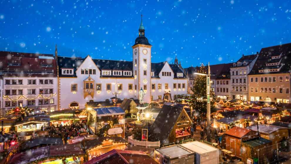 Weihnachtsmarkt am Freiberger Obermarkt